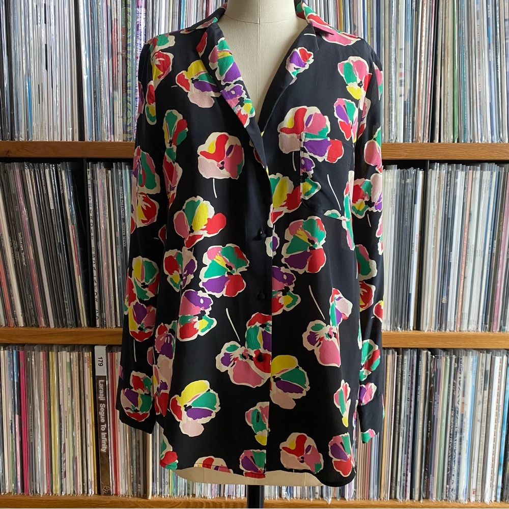 EUC SEZANE Multicolor Floral Blouse 36EU/4US